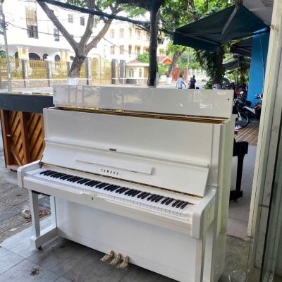 Yamaha U1 trắng kèm silent